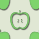 No.2249 : リンゴがモチーフのパターン