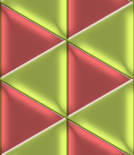 No.3167 : 光沢のある三角形を敷き詰めたパターン