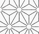 No.3229 : 点線からなる麻の葉文様のパターン
