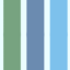 No.4370 : カラフルな3色の縦ストライプパターン
