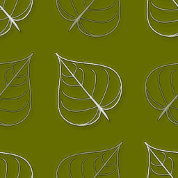 No.4813 : 葉っぱをモチーフにしたパターン
