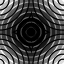 No.5549 : 白と黒の同心円パターン