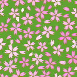 No.5560 : ランダムな桜の花のパターン