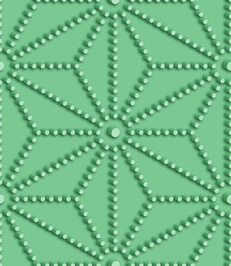 No.5624 : 立体的な点線からなる麻の葉文様のパターン