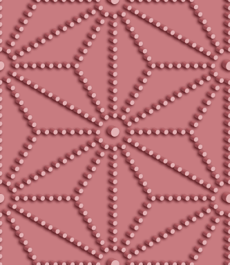 No.5625 : 立体的な点線からなる麻の葉文様のパターン