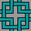 No.6039 : 角繋ぎ文様のパターン