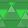 三角形の組み合わせの山のようなパターン