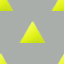 蛍光色な三角形のパターン