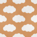 雲をモチーフにしたパターン