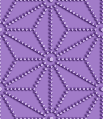 No.5623 : 立体的な点線からなる麻の葉文様のパターン
