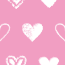 No.6284 : ピンクのハートパターン