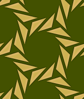 No.6414 : 二等辺三角形からなる幾何学模様のパターン