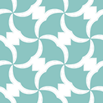 No.6415 : 水色と白の幾何学模様パターン